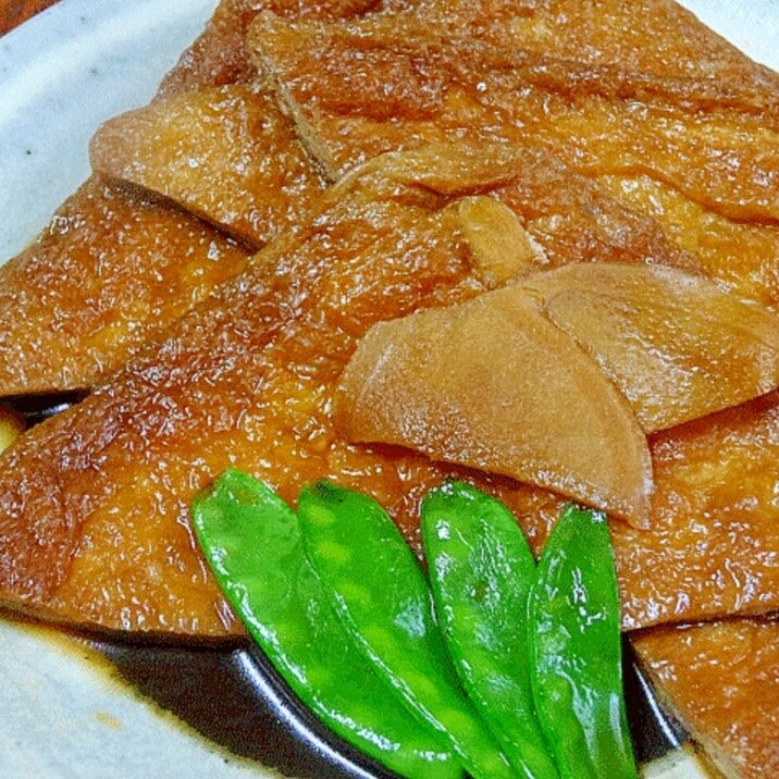 ご飯が旨い! 10分で「油揚げ黒酢生姜煮」